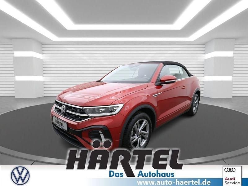 Kings red, metallic Gebraucht 2024 VW T-Roc Cabriolet R-line Cabrio | 30.300 € (Guter Preis) - Bild 1/4