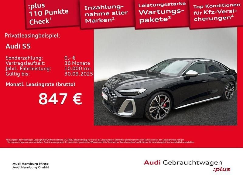 Mythosschwarz metallic Gebraucht 2025 Audi S5 Ambiente Limousine | 74.450 € (Guter Preis) - Bild 1/3