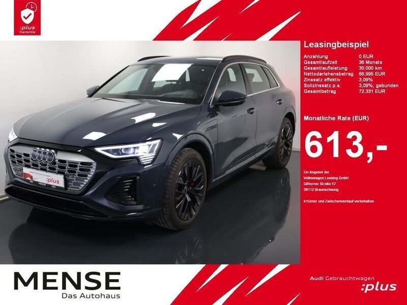 Plasmablau Gebraucht 2024 Audi Q8 e-tron S-Line SUV | 66.995 € (Etwas zu teuer) - Bild 1/4