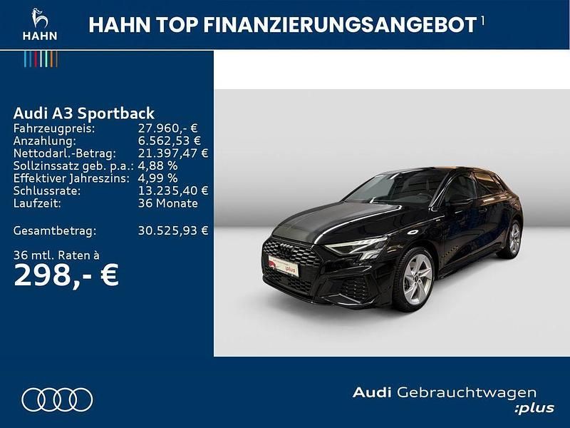 Gebraucht Audi A3 S-Line 204 PS (150 kW) 2022 Mythosschwarz metallic Limousine
