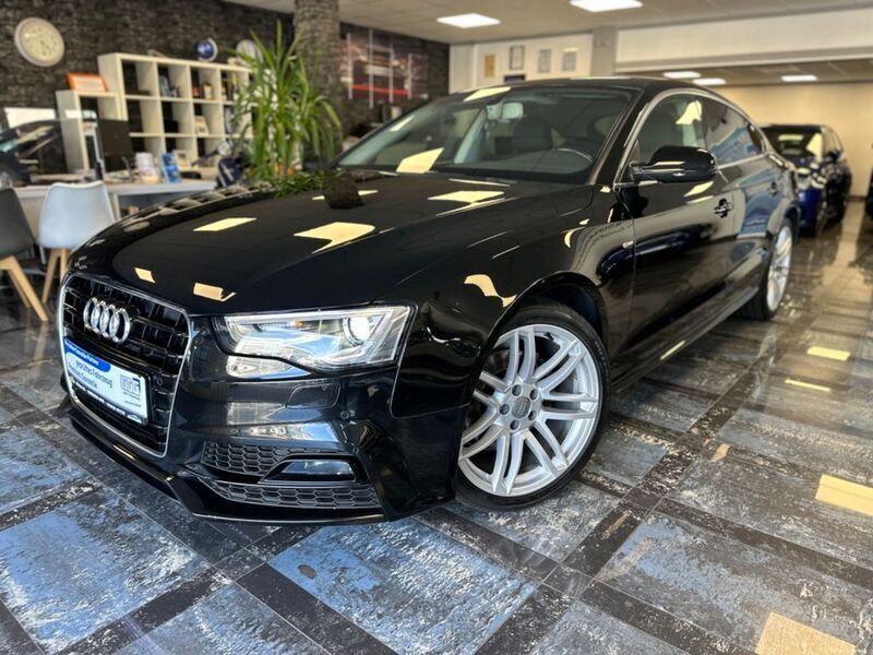 Mythosschwarz metallic Gebraucht 2016 Audi A5 Sportback S-Line Limousine | 17.990 € (Teuer) - Bild 1/4