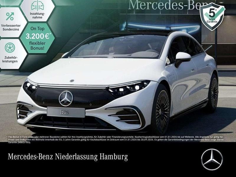 Weiß Gebraucht 2023 Mercedes EQS580 Premium Limousine | 79.990 € (Guter Preis) - Bild 1/3