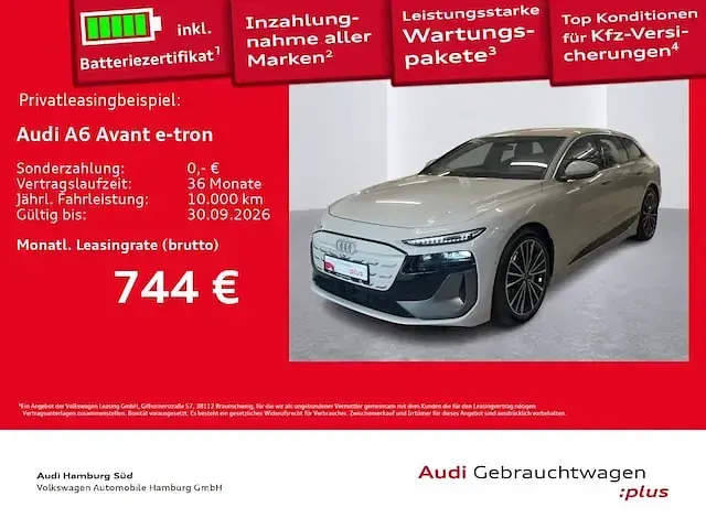 Gebraucht Audi A6 e-tron S-Line 269 kW (367 PS) 2025 Siambeige metallic Kombi
