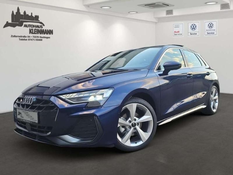 Blau Gebraucht 2024 Audi A3 Sportback S-Line Limousine | 38.970 € (Guter Preis) - Bild 1/4