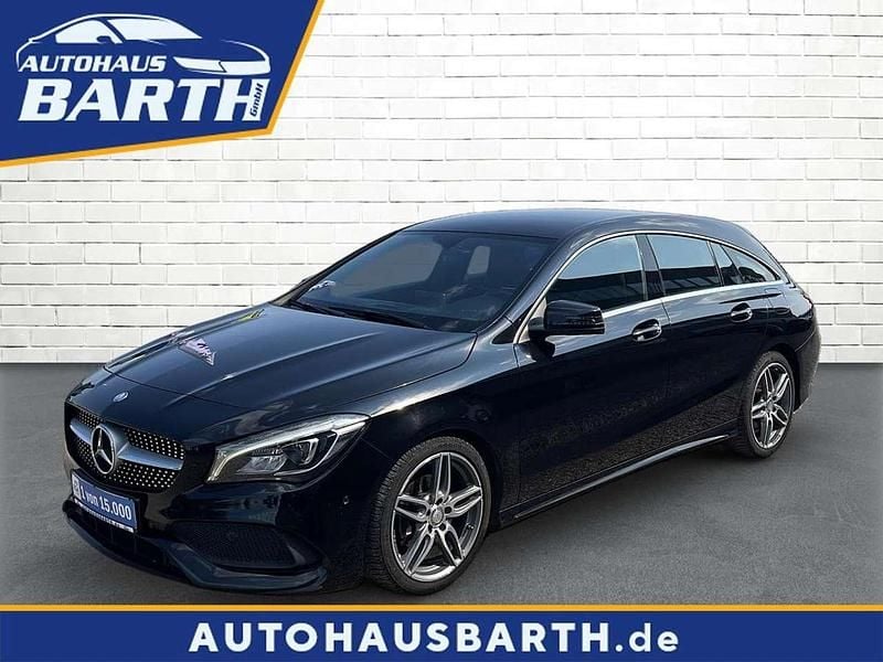 Kosmosschwarz metalliclack Gebraucht 2017 Mercedes CLA200 AMG line Kombi | 14.890 € (Fairer Preis) - Bild 1/4
