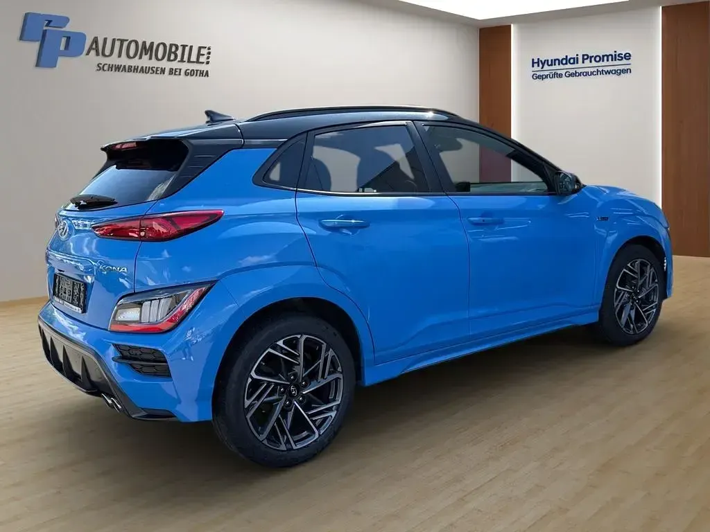 Gebraucht Hyundai Kona N Line 120 PS (88 kW) 2022 Blau SUV