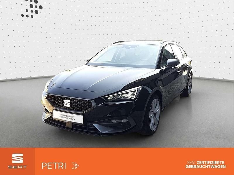 Mitternachtsschwarz Gebraucht 2024 Seat Leon FR-Line Kombi | 25.490 € (Fairer Preis) - Bild 1/3