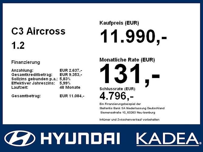 Gebraucht Citroën C3 110 PS (80 kW) 2020 Grau Kleinwagen