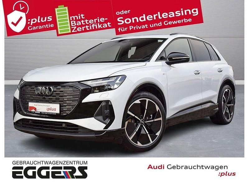 Weiß Gebraucht 2025 Audi Q4 e-tron S-Line SUV | 52.380 € (Teuer) - Bild 1/4