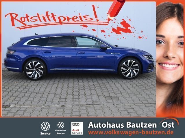Blau Gebraucht 2022 VW Arteon R-line Kombi | 38.790 € - Bild 1/4