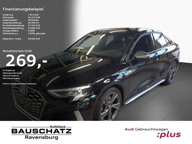 Mythosschwarz Gebraucht 2024 Audi S3 Sport Limousine | 38.650 € (Guter Preis) - Bild 1/4