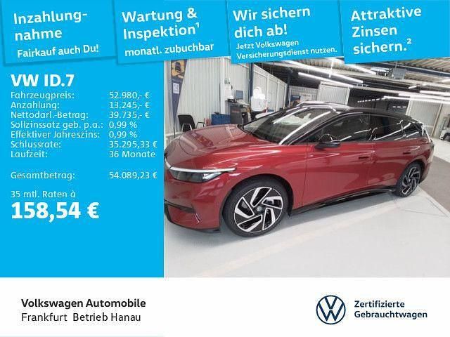 Kings red metallic/schwarz Gebraucht 2025 VW ID.7 Pro Limousine | 52.980 € (Teuer) - Bild 1/4