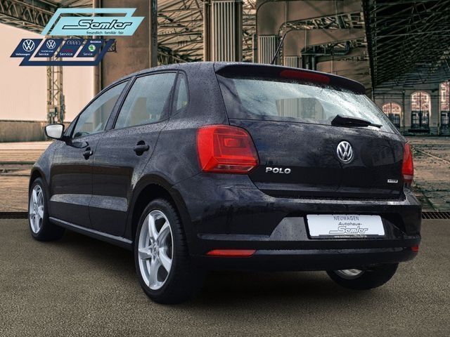 Gebraucht VW Polo Comfortline 75 PS (55 kW) 2015 Schwarz Kleinwagen