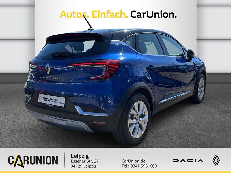 Gebraucht Renault Captur Intens 101 PS (74 kW) 2020 Ironblau metallic/dach black pearlschwarz SUV