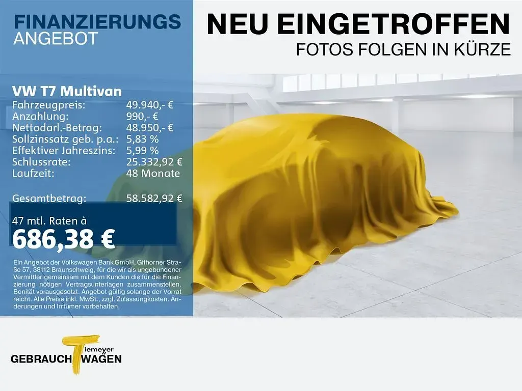 Gebraucht VW Multivan Style 150 PS (110 kW) 2023 Schwarz Van / Kleinbus