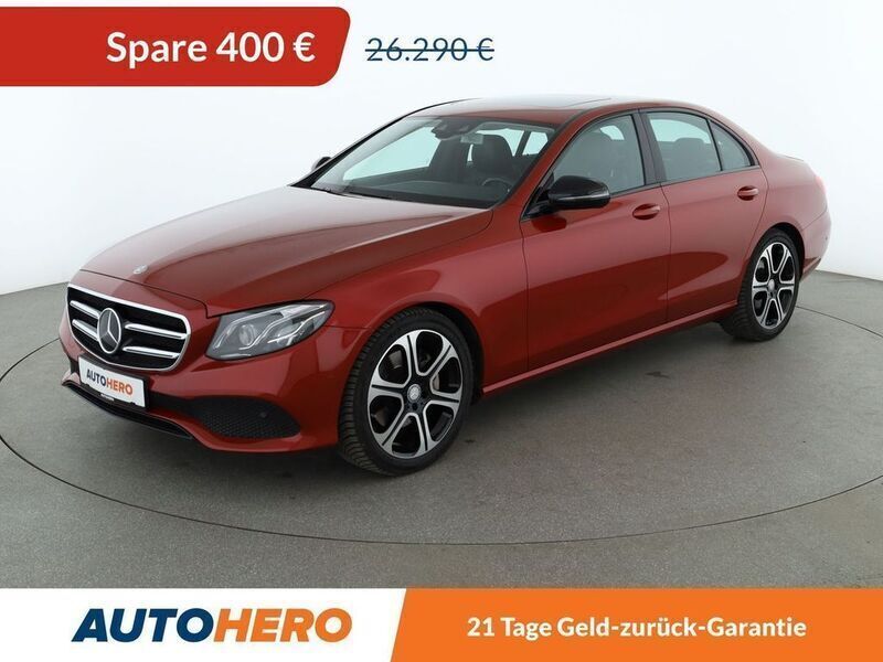 Rot Gebraucht 2016 Mercedes E250 Avantgarde Limousine | 25.890 € (Fairer Preis) - Bild 1/3