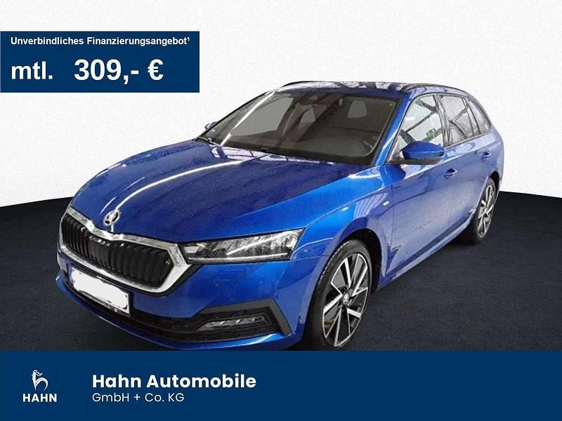 Raceblau metallic Gebraucht 2021 Skoda Octavia Clever Kombi | 24.430 € (Fairer Preis) - Bild 1/3