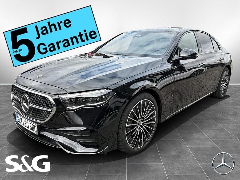 Metalliclack obsidianschwarz Gebraucht 2025 Mercedes E450 AMG Limousine | 89.899 € (Fairer Preis) - Bild 1/4