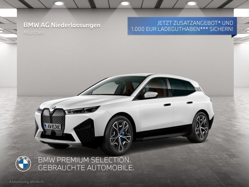 Weiß Gebraucht 2024 BMW iX Sport Line SUV | 62.995 € (Etwas zu teuer) - Bild 1/2