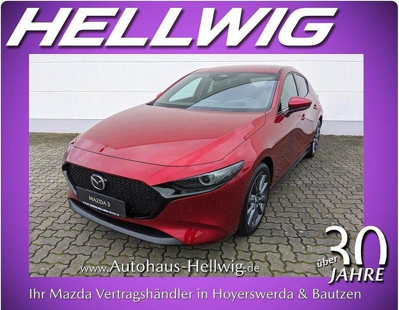 Neu Mazda 3 Exclusive 140 PS (102 kW) 2025 Soul red crystal metallic Limousine