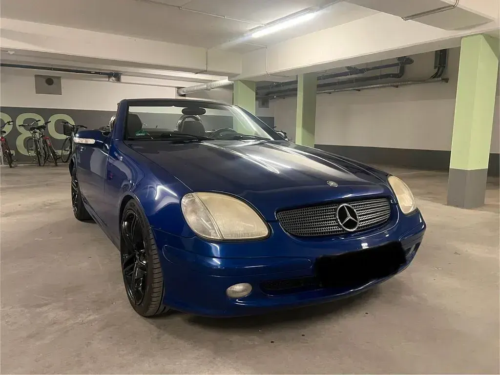 Gebraucht Mercedes SLK200 163 PS (119 kW) 2003 Blau Cabrio