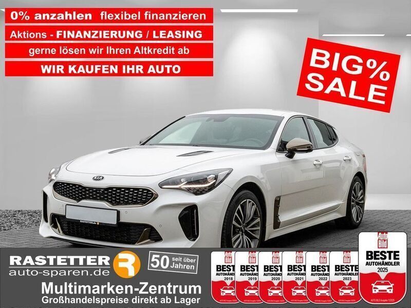 Snow white pearl Gebraucht 2018 Kia Stinger 3 Limousine | 28.470 € (Fairer Preis) - Bild 1/4
