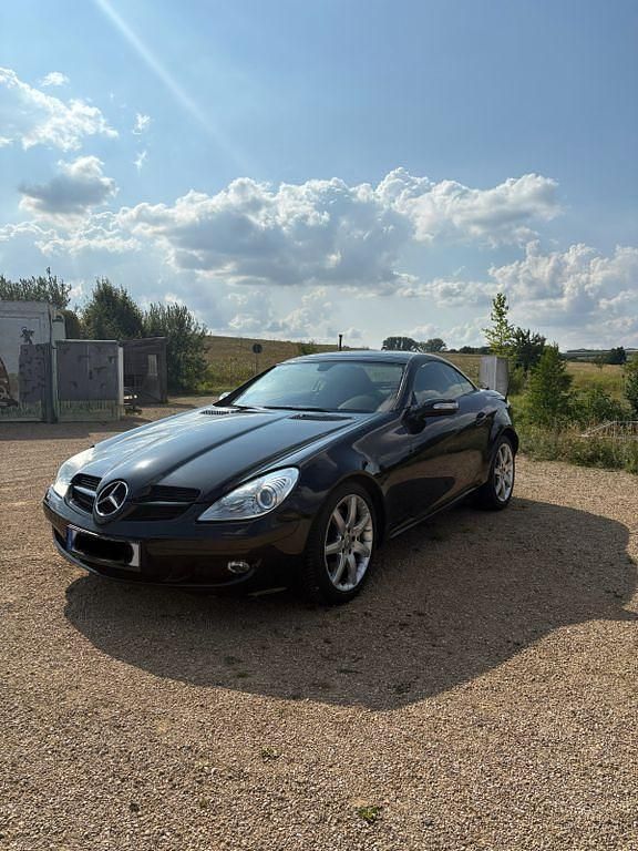 Schwarz Gebraucht 2004 Mercedes SLK350 2LOOK Edition Cabrio | 8.499 € (Guter Preis) - Bild 1/4