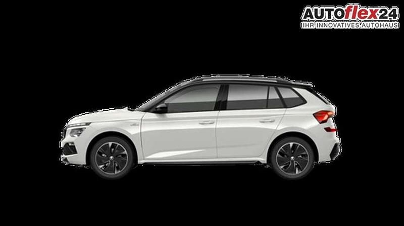 Candy weiß / dach schwarz Gebraucht 2025 Skoda Kamiq Monte Carlo SUV | 28.840 € (Teuer) - Bild 1/2