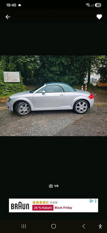 Gebraucht Audi TT Roadster 180 PS (132 kW) 2000 Silber Cabrio