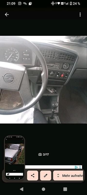 Gebraucht Opel Ascona 75 PS (55 kW) 1984 Silber Limousine