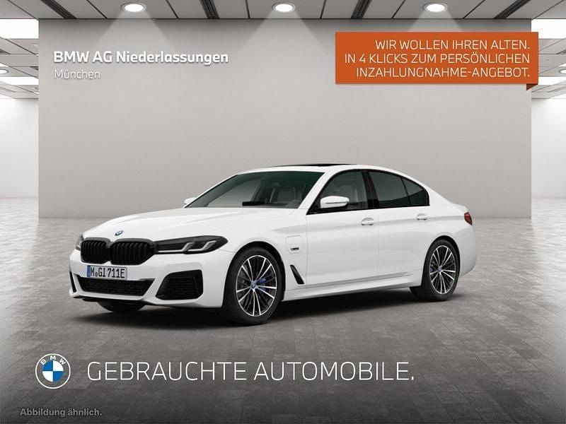 Weiß Gebraucht 2022 BMW 530e M Sport Limousine | 41.480 € (Teuer) - Bild 1/4
