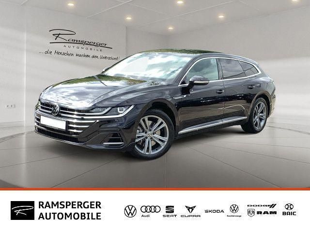 Schwarz (deep black perleffekt) Gebraucht 2023 VW Arteon R-line Kombi | 49.990 € - Bild 1/4