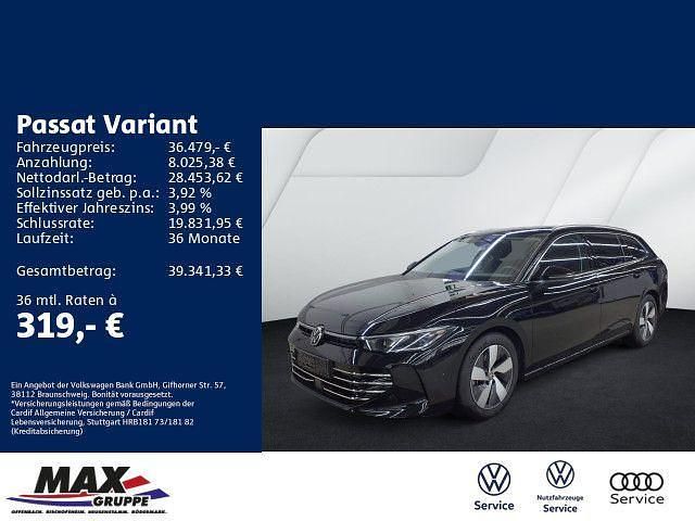 Grenadillschwarz metallic Gebraucht 2025 VW Passat Elegance Kombi | 36.479 € (Superpreis) - Bild 1/3