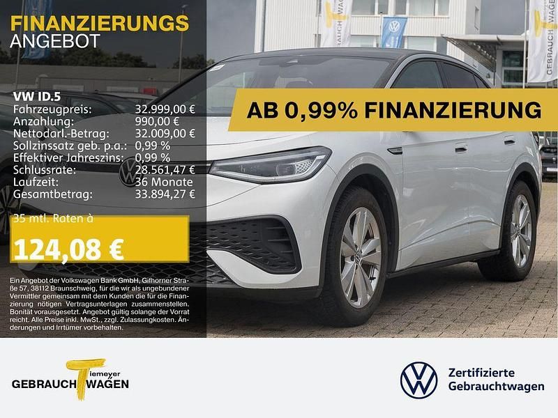 Weiß Gebraucht 2023 VW ID.5 SUV | 32.999 € (Superpreis) - Bild 1/4
