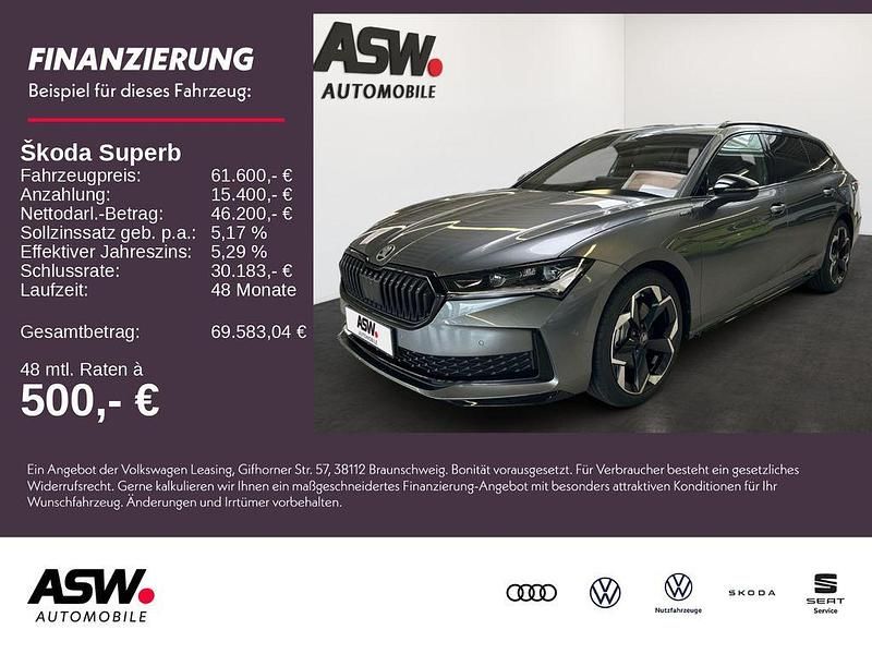 Grau Neu 2025 Skoda Superb SportLine Kombi | 61.600 € - Bild 1/4