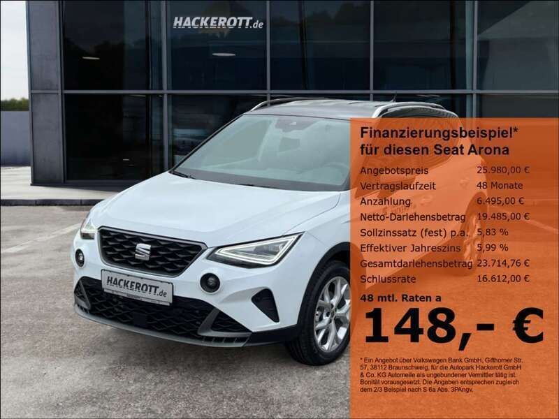 Mitternachtsschwarz Neu 2024 Seat Arona FR SUV | 24.980 € (Guter Preis) - Bild 1/4