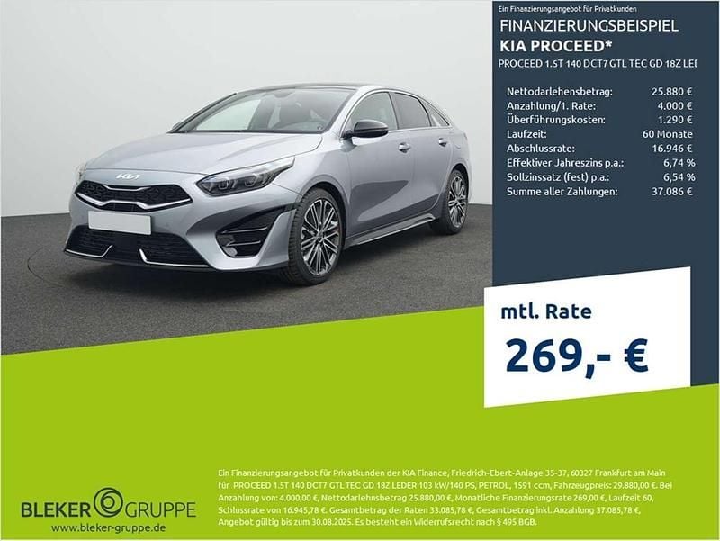 Silber Gebraucht 2025 Kia ProCeed Kleinwagen | 29.880 € (Superpreis) - Bild 1/3