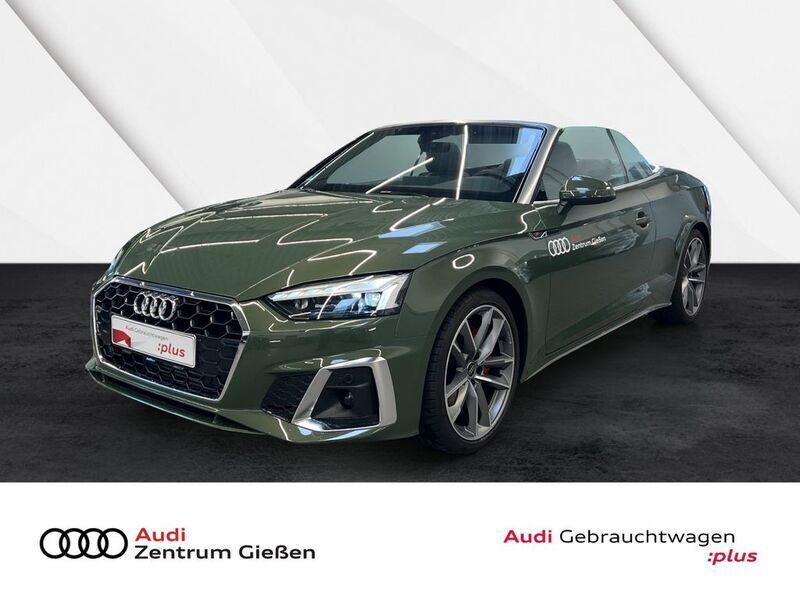 Grün Gebraucht 2024 Audi A5 Cabriolet S-Line Cabrio | 58.930 € (Teuer) - Bild 1/4