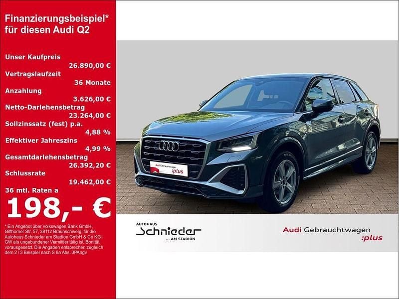 Grau Gebraucht 2024 Audi Q2 S-Line SUV | 26.890 € (Fairer Preis) - Bild 1/4