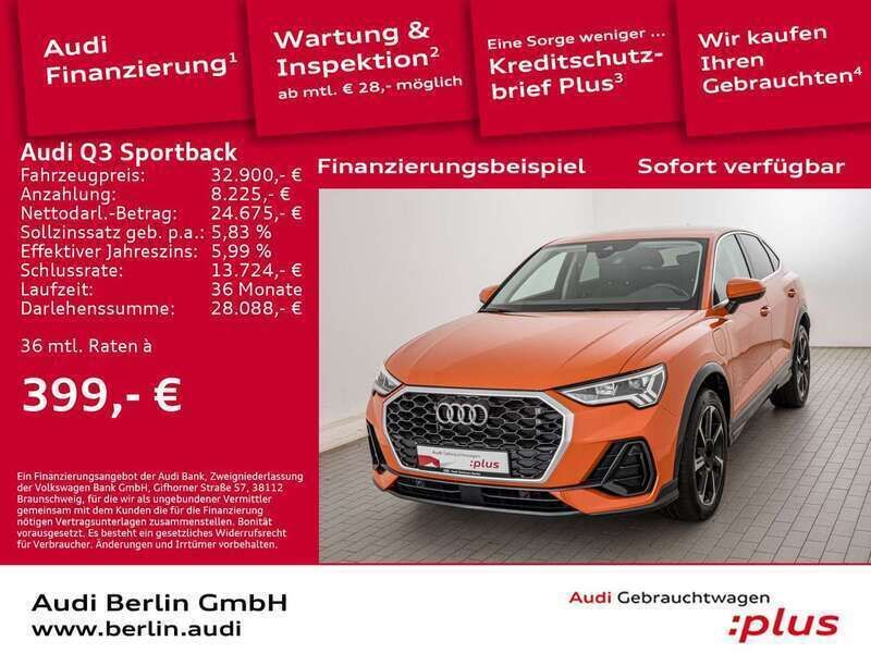 Pulsorange Gebraucht 2022 Audi Q3 SUV | 32.900 € (Fairer Preis) - Bild 1/3