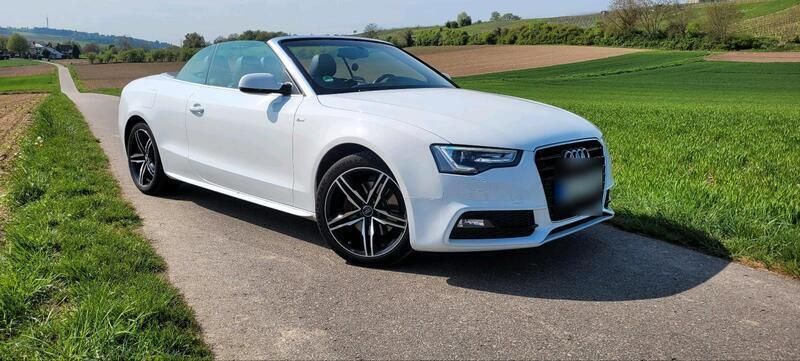 Weiß Gebraucht 2014 Audi A5 Cabriolet S-Line Cabrio | 14.000 € (Guter Preis) - Bild 1/4
