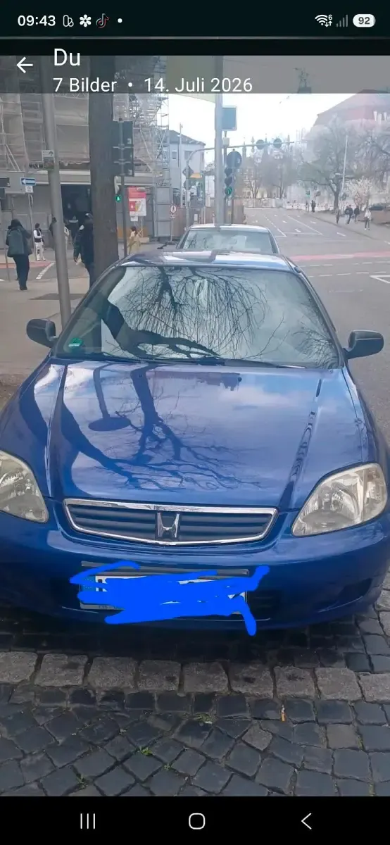Gebraucht Honda Civic 2001 Blau Coupé