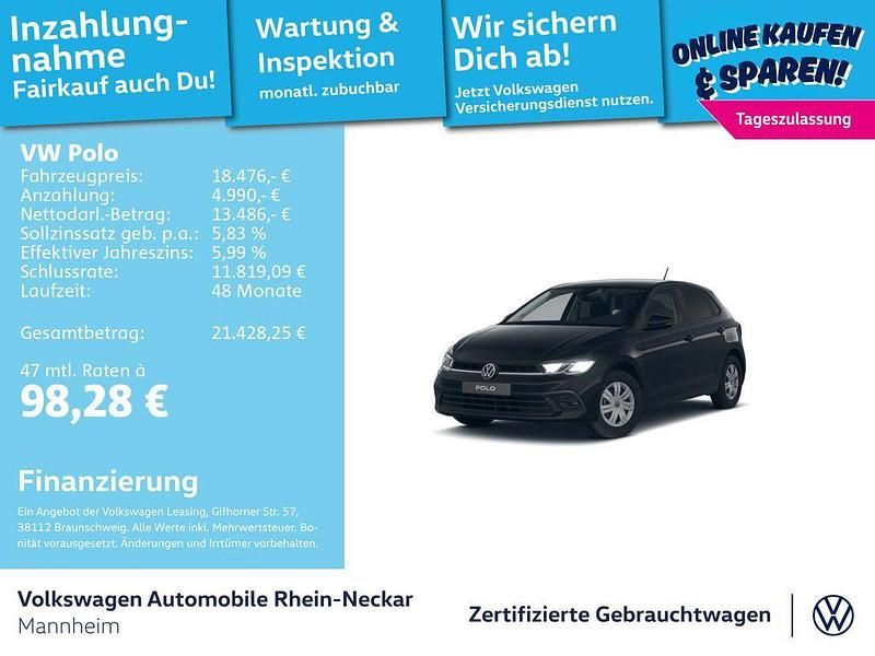 Neu VW Polo 80 PS (58 kW) 2025 Schwarz Kleinwagen