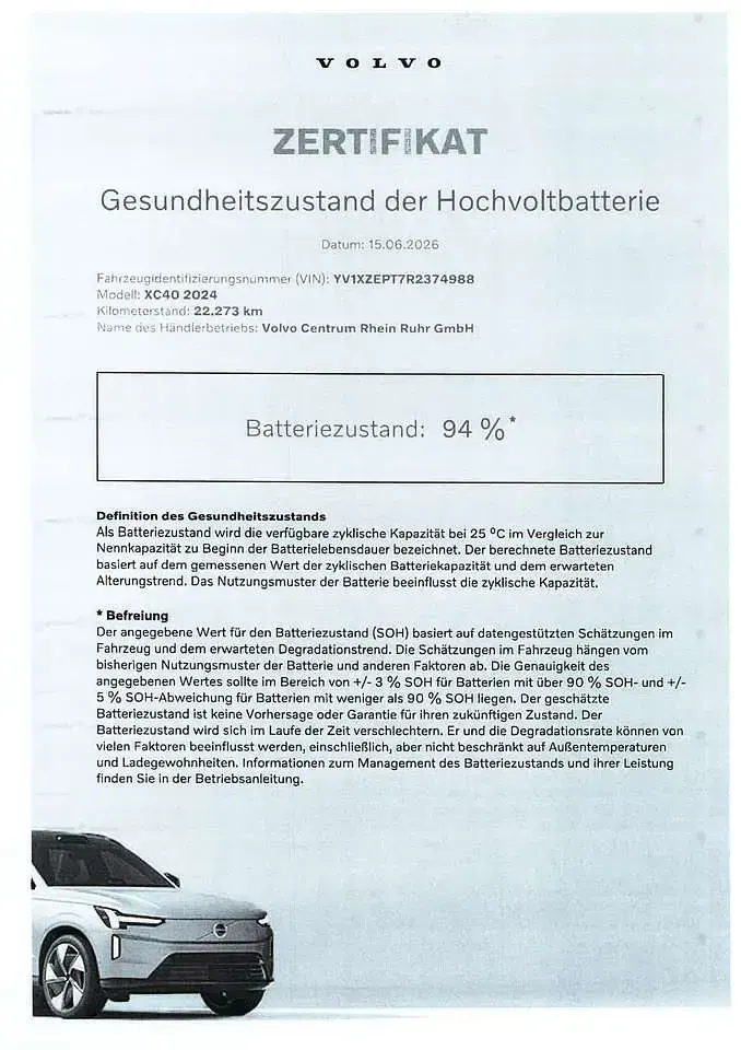 Gebraucht Volvo XC40 Core 175 kW (238 PS) 2024 Blau fjord blue / metallic SUV