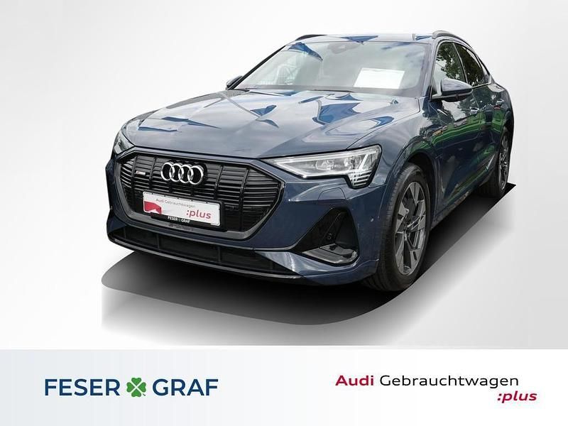 Plasmablau metallic Gebraucht 2021 Audi e-tron Sportback S-Line SUV | 32.740 € (Fairer Preis) - Bild 1/4