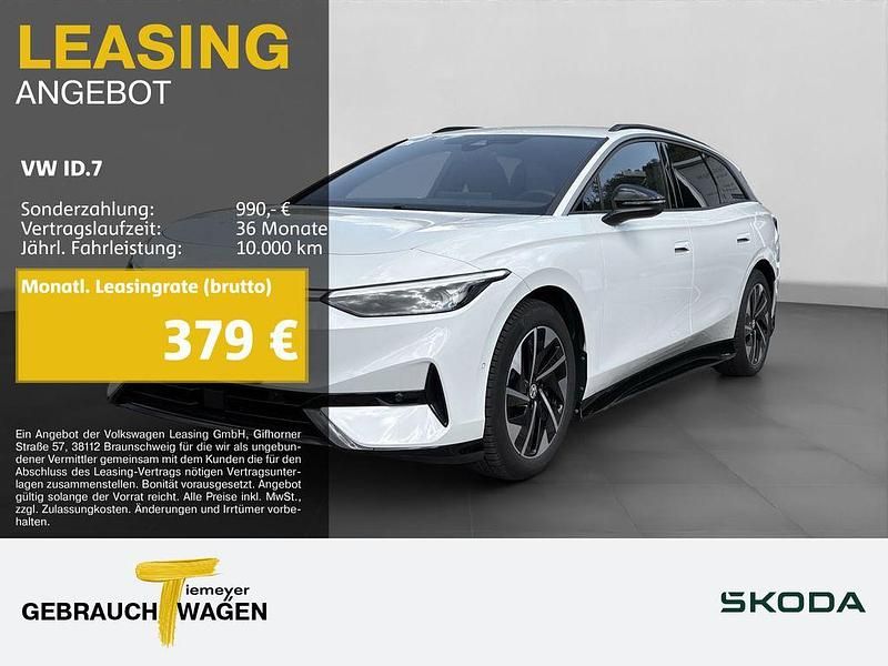 Weiß Gebraucht 2024 VW ID.7 Pro Limousine | 43.770 € (Fairer Preis) - Bild 1/4