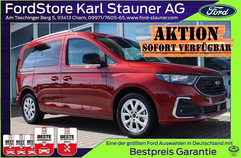 Maple red metallic Neu 2025 Ford Tourneo Connect Titanium Van / Kleinbus | 32.980 € (Guter Preis) - Bild 1/4