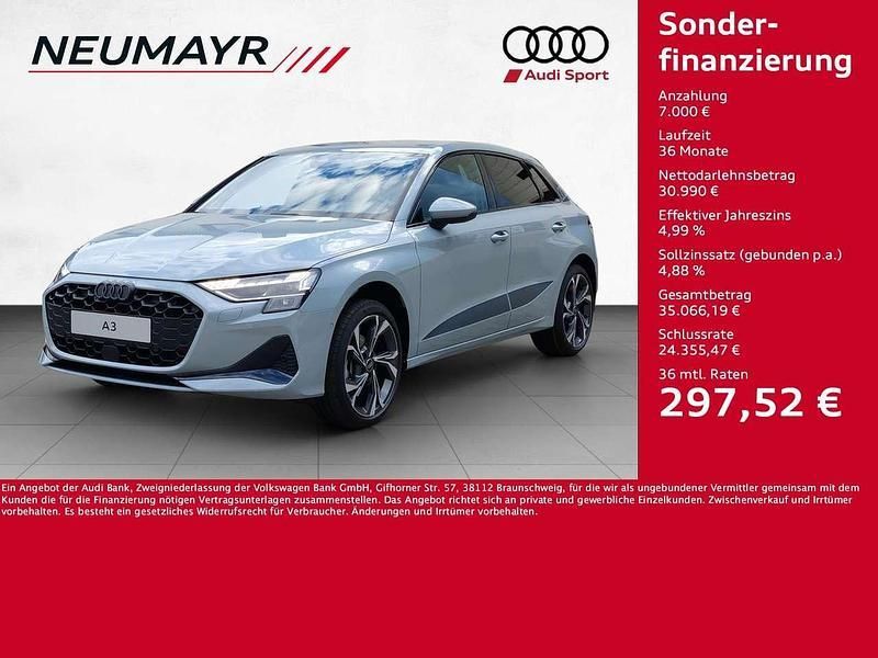 Pfeilgrau perleffekt Gebraucht 2025 Audi A3 Sportback Advanced Limousine | 37.990 € (Fairer Preis) - Bild 1/4