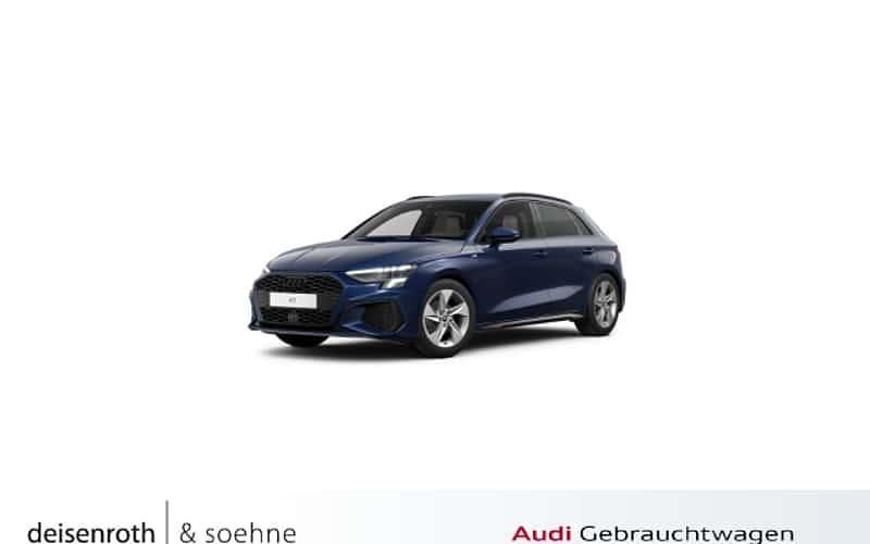 Blau Gebraucht 2024 Audi A3 S-Line Limousine | 34.495 € - Bild 1/4