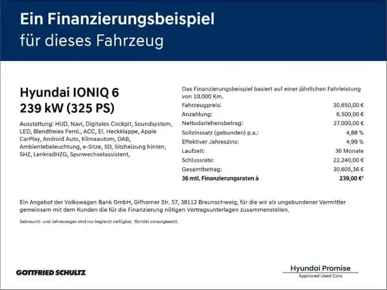 Gebraucht Hyundai Ioniq 6 Techniq 239 kW (325 PS) 2024 Silber Limousine